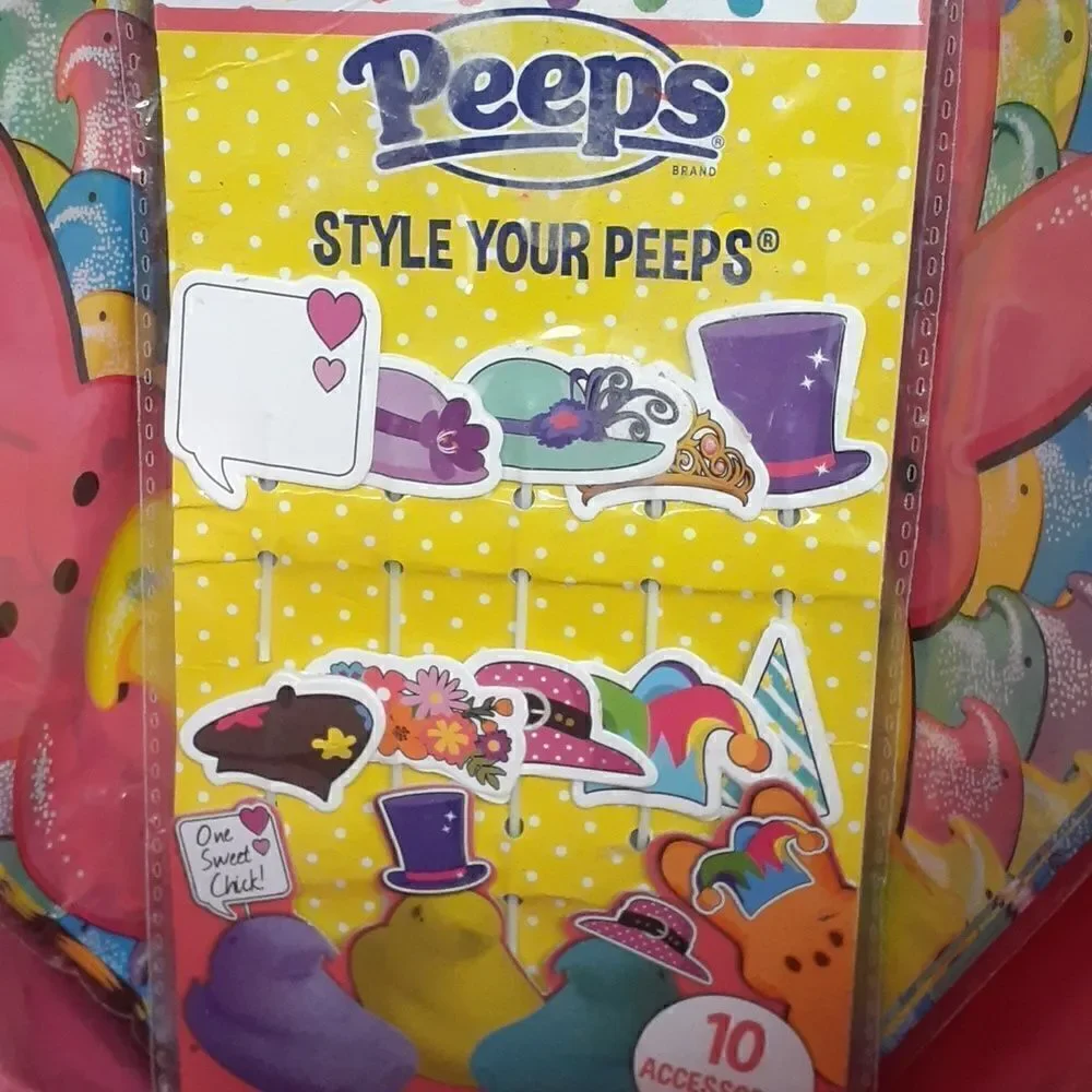 Huge Peeps themed Easter‎ Basket, blow mold bucket & more.